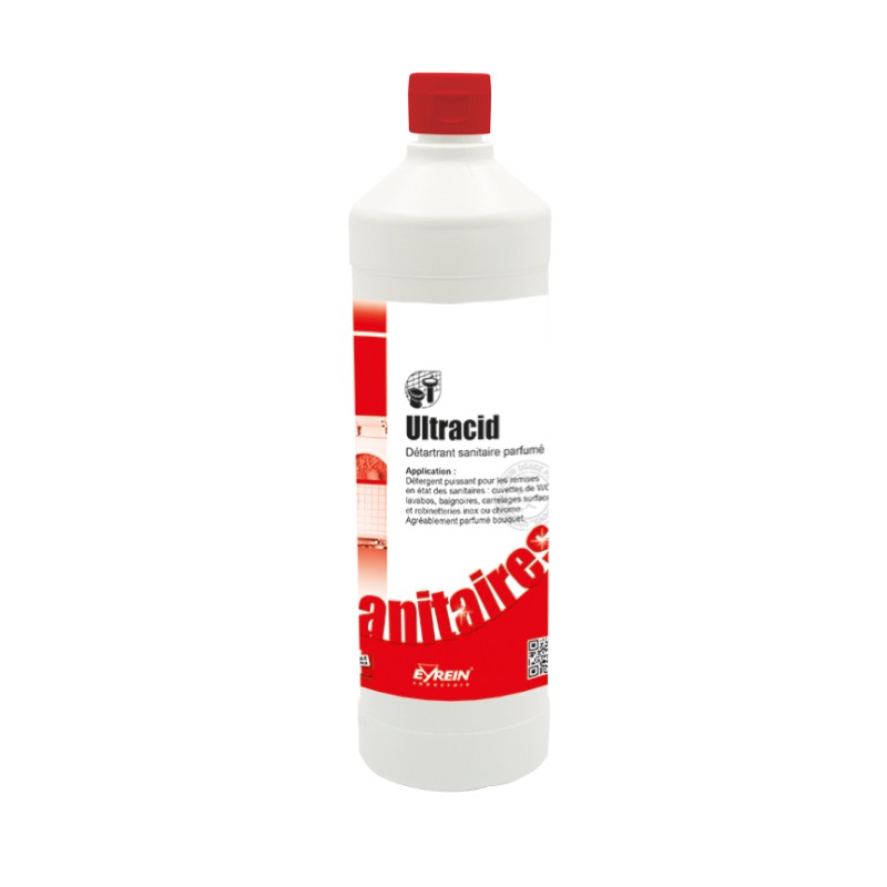ULTRACID - Bidon 1 L - Puissant détergent détartrant remise en état sanitaires