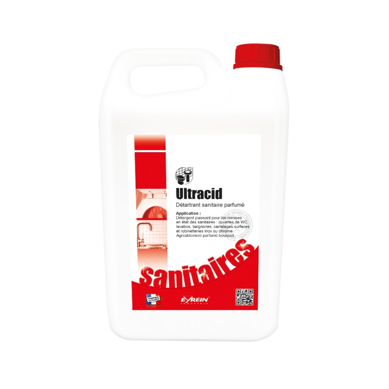 ULTRACID - Bidon 5 L - Puissant détergent détartrant remise en état sanitaires ULTRACID - Bidon 5 L - Puissant détergent détartrant remise en état sanitaires