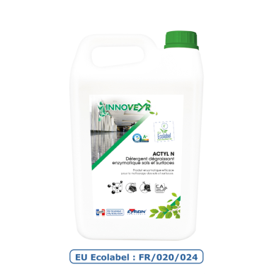 ACTYL N - Bidon 5 L - Détergent Ecolabel dégraissant enzymatique