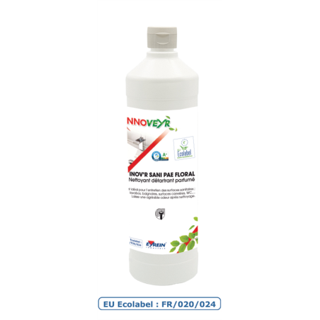 INOV'R SANI PAE FLORAL - 1L - Nettoyant détartrant parfumé - ECOLABEL