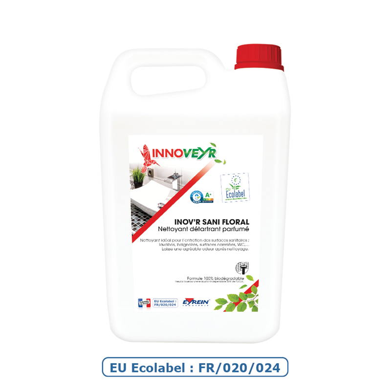 INOV'R SANI FLORAL CONCENTRE - Bidon 5 L - ECOLABEL