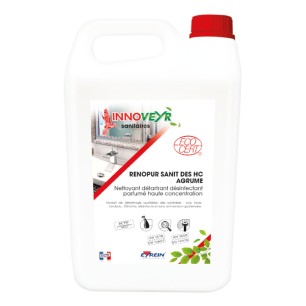 RENOPUR DES SANITAIRE DESINFECTANT H.C 5L - ECOCERT - gamme 14476