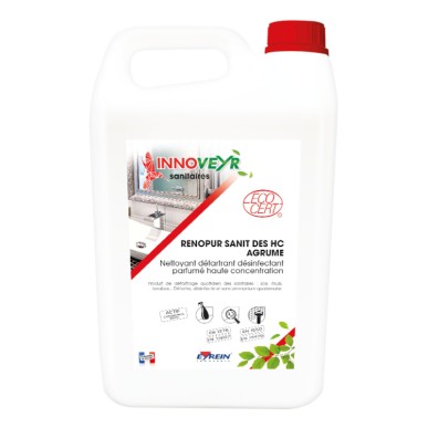RENOPUR DES SANITAIRE DESINFECTANT H.C 5L - ECOCERT - gamme 14476
