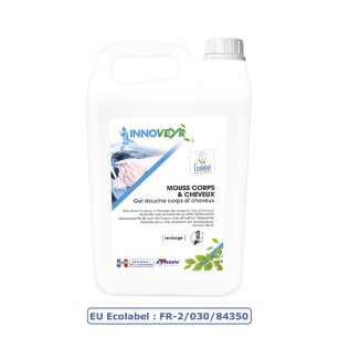 MOUSS CORPS ET CHEVEUX -  Bidon 5 L - Gel parfumé mains, corps et cheveux