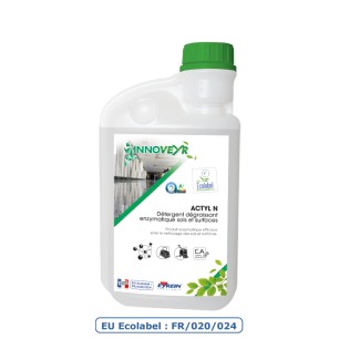 ACTYL N - Bidon Doseur 1 L - Détergent Ecolabel dégraissant enzymatique