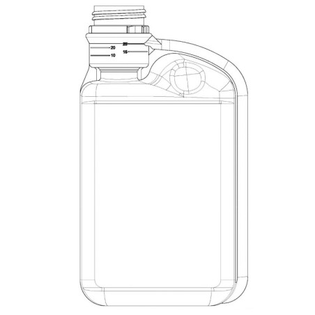 DOSEUR 1L + 1  BOUCHON -  Flacon doseur 1 L