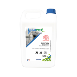 OMNIPUR A - Bidon 5L - Dégraissant industriel alcalin surfaces lavable - ECOCERT