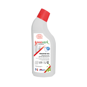 RENOPUR WC - Bidon coudé 750ml - Détartrant wc gélifié anti calcaire - ECOCERT