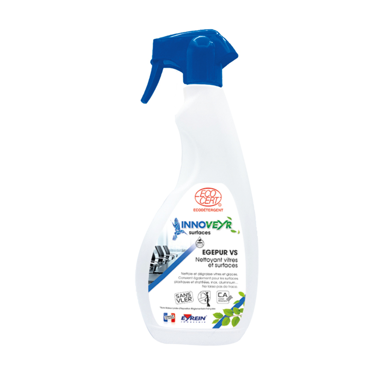 EGEPUR VS - Pulvé.750ml - Nettoyant dégraissant Vitres et Surfaces - ECOCERT EGEPUR VS - Pulvé.750ml - Nettoyant dégraissant Vitres et Surfaces - ECOCERT