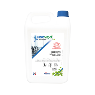 EGEPUR VS - Bidon 5L - Nettoyant dégraissant Vitres et Surfaces - ECOCERT