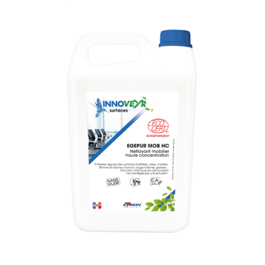 EGEPUR MOB HC - Bidon 5L - Nettoyant mobilier haute concentration - ECOCERT