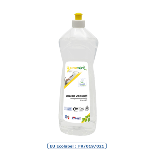 LIQUIDE VAISSELLE ECOLOGIQUE - Bidon 1L - Liquide vaisselle manuelle - ECOLABEL
