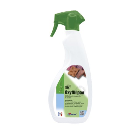OXYFILL PAE - Pulvé.750 ml - Détachant textiles moquettes tapis. Prêt à l'emploi