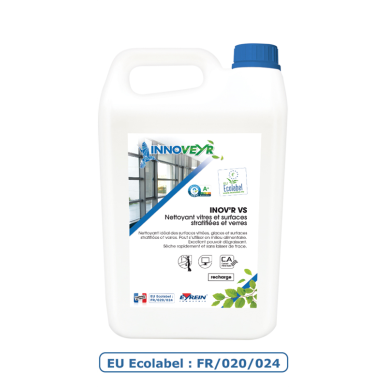INOV'R VS - Bidon 5 L - Nettoyant vitres et surfaces - ECOLABEL