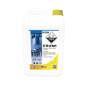 R 14 CL FORT - Bidon 5 KG - Détergent désincrustant puissant fortes salissures