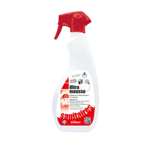 ULTRA MOUSSE PAE - Pulvé.750ml - Nettoyant détartrant désinfectant sanitaires
