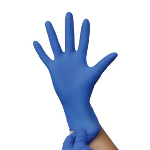 GANTS NITRILE BLEUS NON POUDRES T.XL - Boite de 100 - Protections, et dextérités