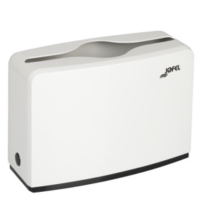 DISTRIBUTEUR D'ESSUIE-MAINS À POSER RECTANGULAIRE BLANC