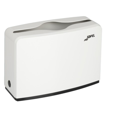 DISTRIBUTEUR D'ESSUIE-MAINS À POSER RECTANGULAIRE BLANC