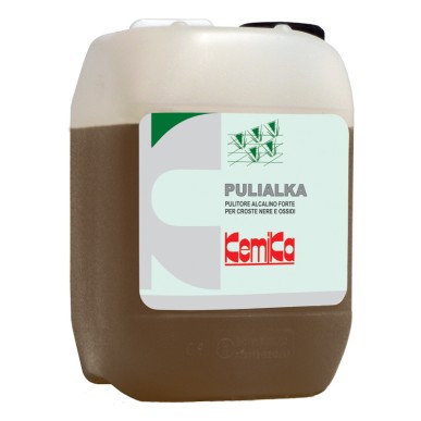 PULIALKA - Bidon 5 Kg - Nettoyant alcalin puissant des pierres et facades