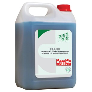 FLUID - Bidon 5 L - Détergent peu moussant spécial autolaveuse tout sol