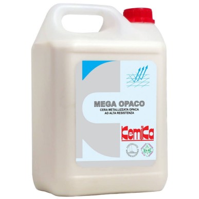 MEGA MATE - Bidon 5 L - Cire métallisée mate haute résistance traffic et tâches