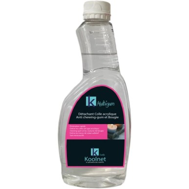 KOOLNET DETACHANT CHEWING GUM - GOUDRON 500 ML - Détachant colle acrylique
