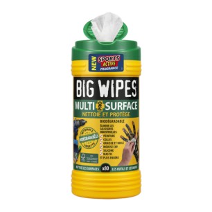 LINGETTES NETTOYANTES ET DÉSINFECTANTES - Mains &amp; surfaces - Boite distributrice