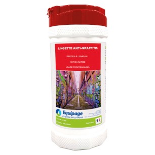 LINGETTES NETTOYANTES ET GRATTANTES ANTI-GRAFFITI - Boîte de 80 lingettes