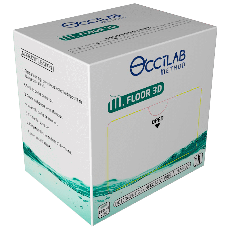 M SYSTEM CAPEM DOSES FLOOR 3D détergent désinfectant neutre  (x  20 doses)