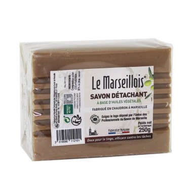 Savon de Marseille - Cube 250 G - Savon détachant - Extra pur à l'huile d'olive*