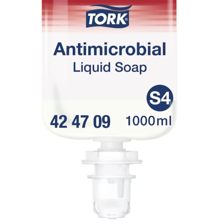 RECHARGE TORK SAVON ANTIMICROBIEN S4 - 424709 - Vendues au carton de 6 -