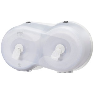 DISTRIBUTEUR DOUBLE SmartOne® T9 BLANC - pour Papier toilette rouleaux- (682000)