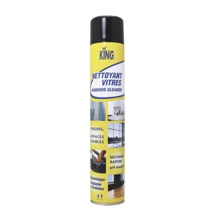 AEROSOL KING NETTOYANT VITRES - 750ml - Nettoyant vitres, surfaces lisse -A02130