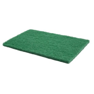 TAMPON ABRASIF VERT 14 X 23 - LOT DE 10 - Récurage abrasif moyen des surfaces