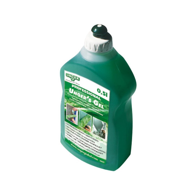 GEL VITRE UNGER - Flacon 500 ML - Gel nettoyant pour fenêtres GEL VITRE UNGER - Flacon 500 ML - Gel nettoyant pour fenêtres