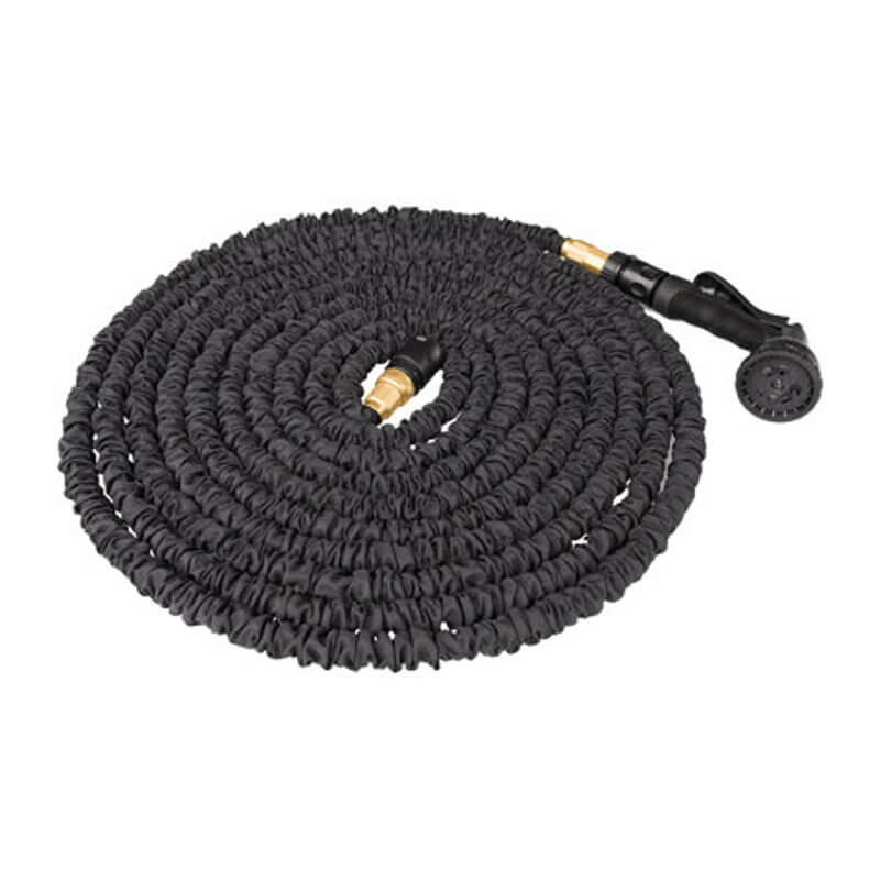 TUYAU FLEXIBLE EXTENSIBLE  15 m - Jusqu' 3 fois sa longueur. Avec douchette