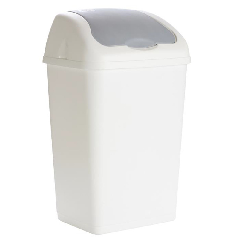 POUBELLE BASCULANTE 35 L ALTHEA - Couvercle basculant. Sanitaire, cuisine bureau