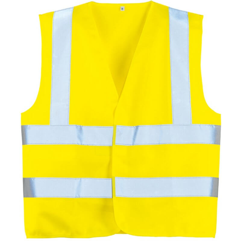 GILET HAUTE VISIBILITE JAUNE BAUDRIER XL