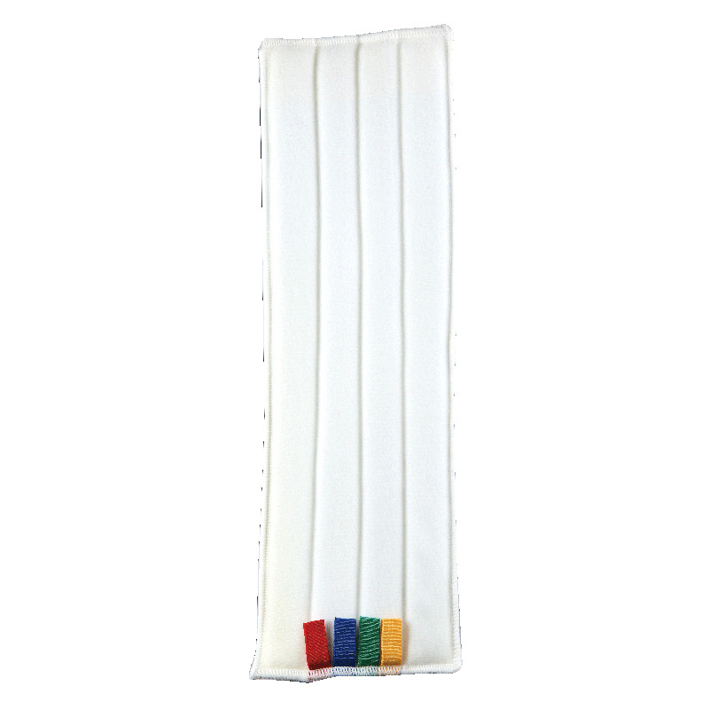 FRANGE MICROFIBRE BLANCHE VELCRO 40cm - Tissu avec bandes fibres dpoussirage