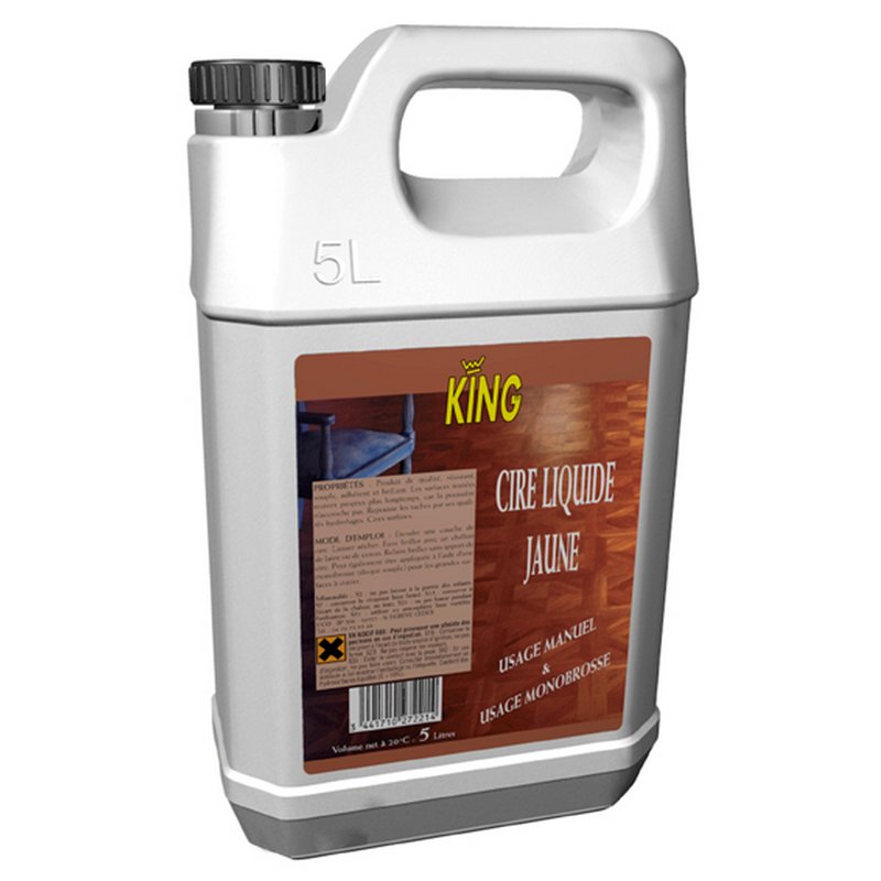 CIRE JAUNE KING - Bidon 5 L - Brillant clatant et durable