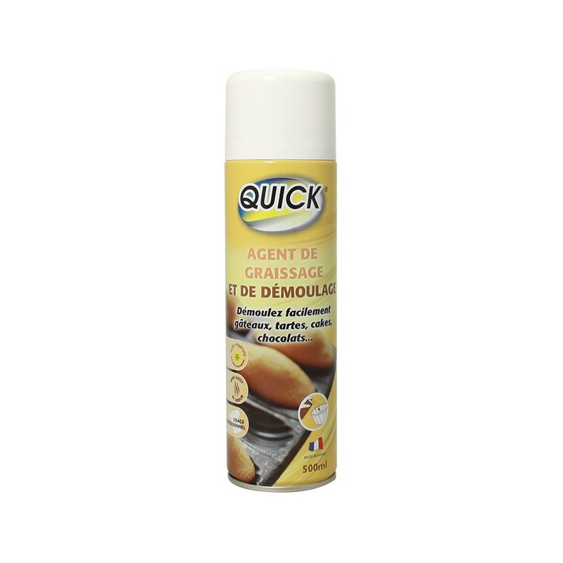 AEROSOL QUICK AGENT DE GRAISSAGE ET DE DEMOULAGE 500 ML gateaux, tartes...