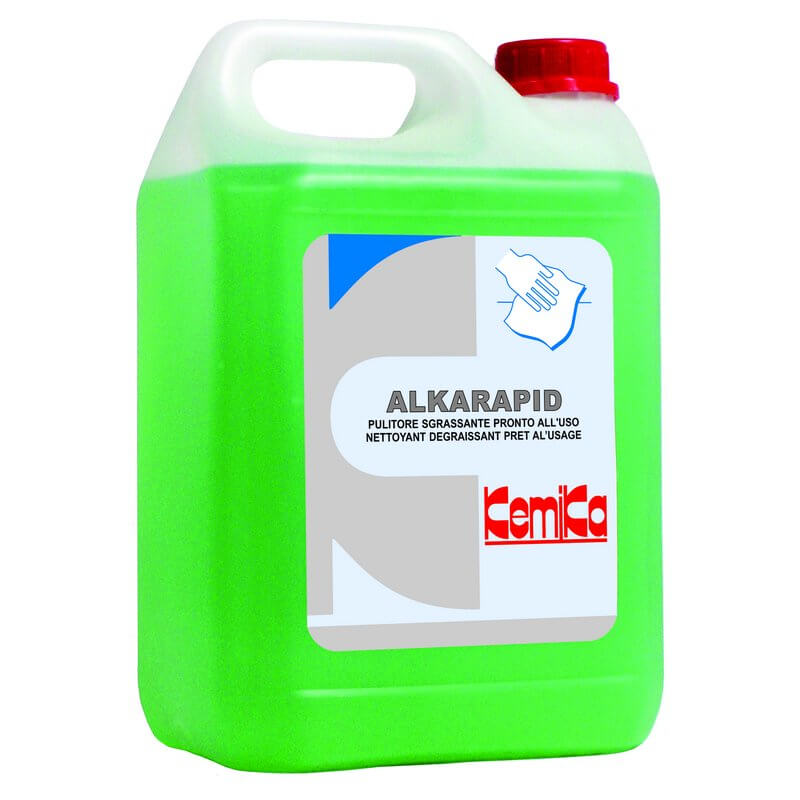 ALKARAPID - Bidon 5 Kg - Nettoyant détachant dégraissant rapide multiusages