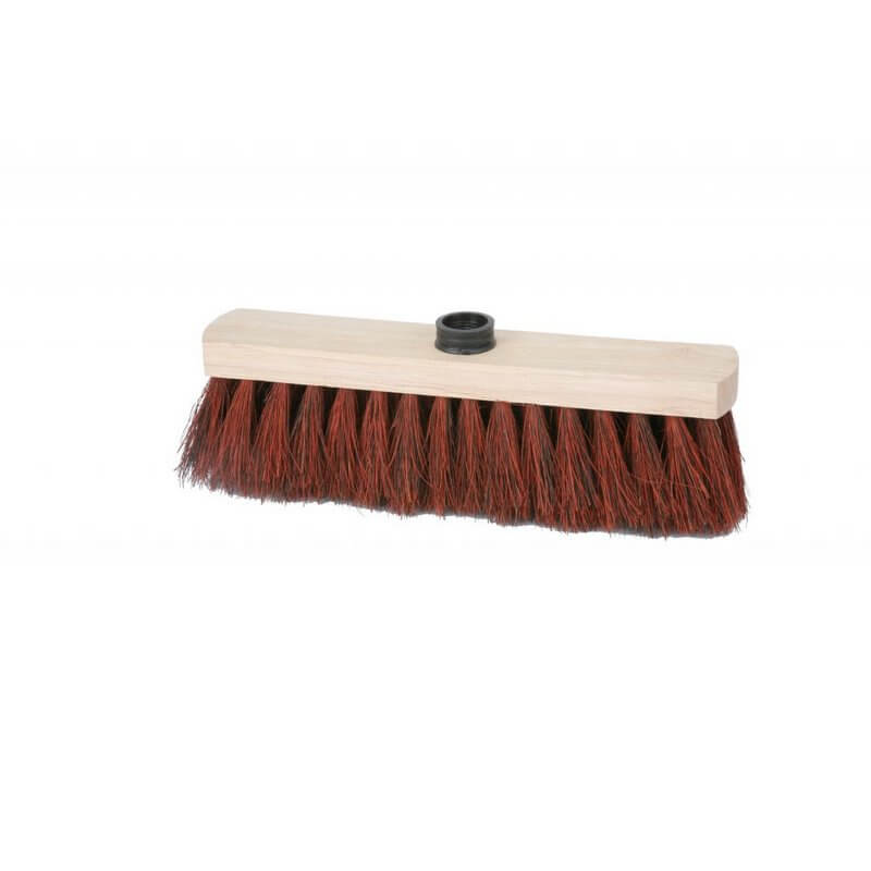 BALAI FIBRE MADASCAGAR 29 cm - Douille vis, fibres mlange Arenga / Coco