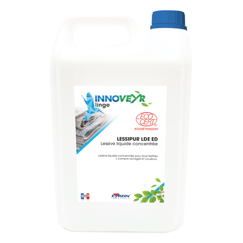 LESSIPUR LDE (Elipur LDE) - Bidon 5L - Lessive liquide tout textiles  - ECOCERT