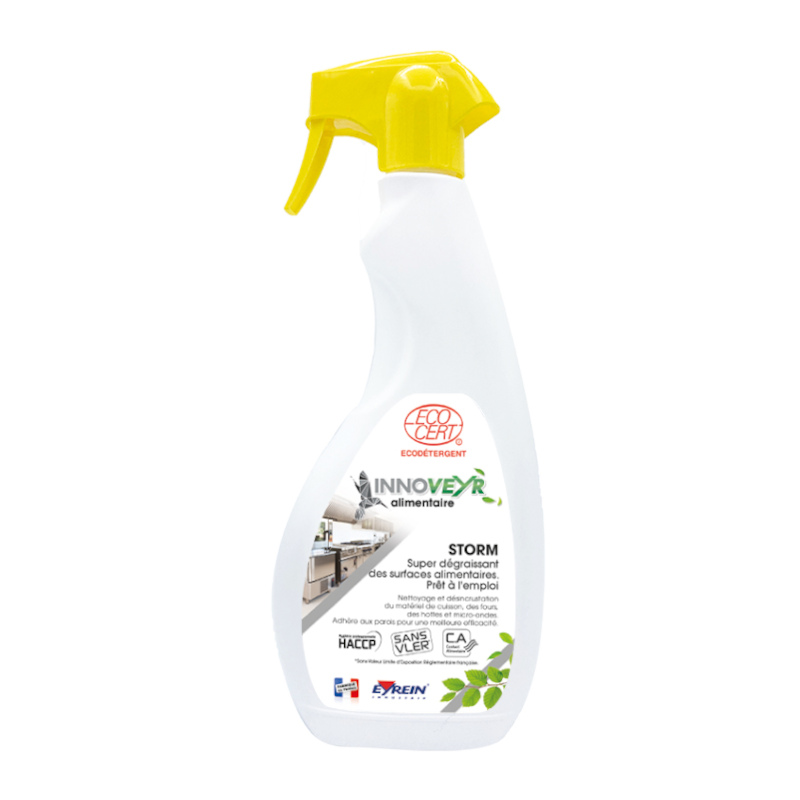 STORM PAE - Pulv.750ml - Puissant dg et nett surfaces alimentaire ECOCERT