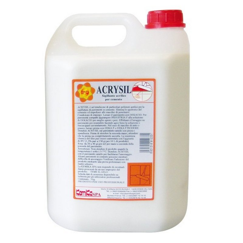 ACRYSIL - Bidon 5 L - Bouche pores sols ciment, poreux, usines, ateliers, ...