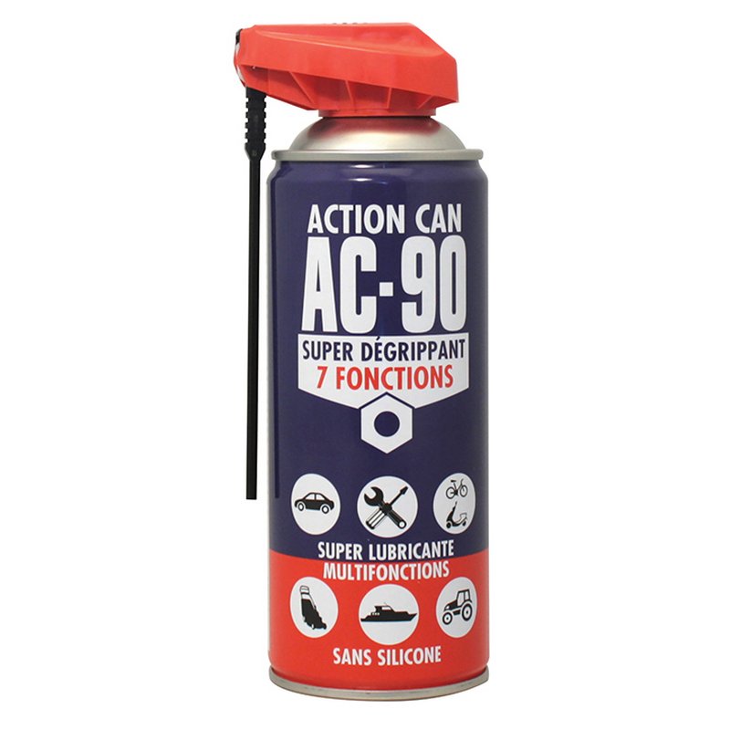 AEROSOL DEGRIPPANT AC 90 - 400ml - Super dégrippant 7 fonctions