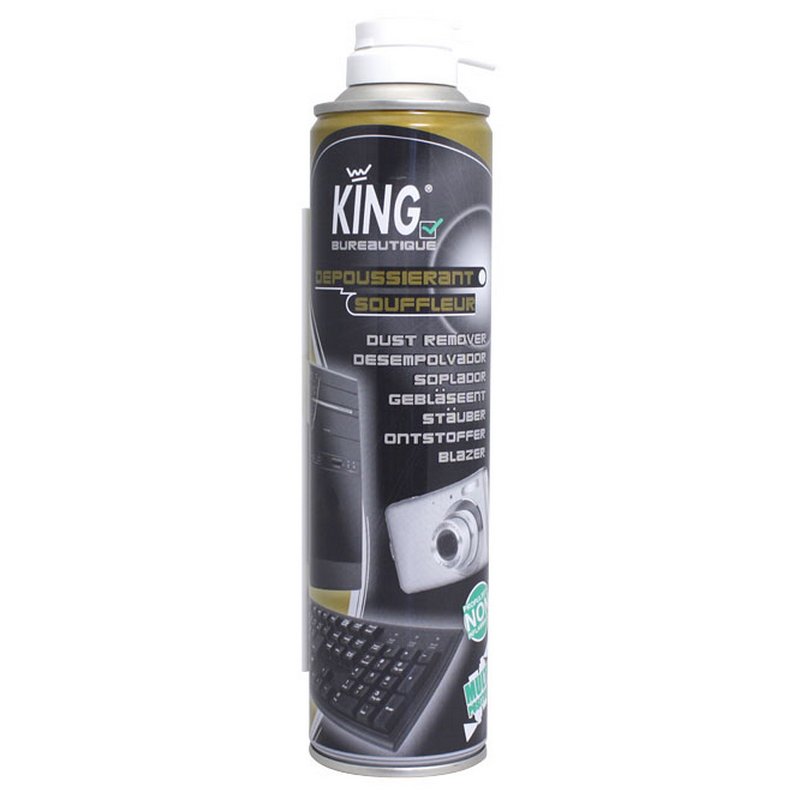 AEROSOL DEPOUSSIERANT SOUFFLEUR KING - 300 ml - Adapt aux surfaces fragiles