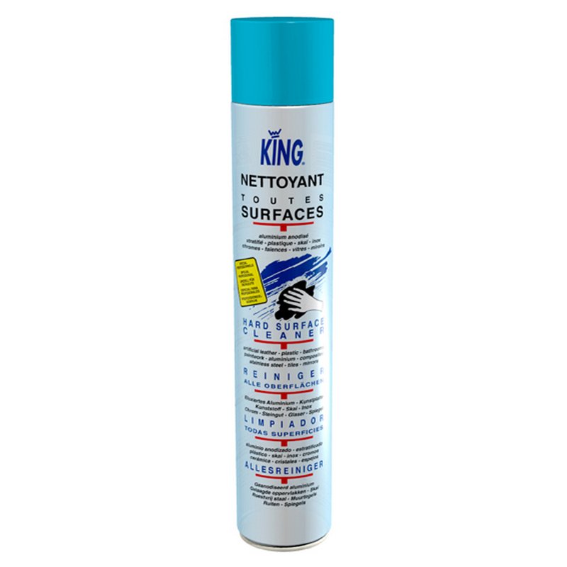 AEROSOL NETTOYANT TOUTES SURFACES KING - 750 ml - Toutes surfaces lisses